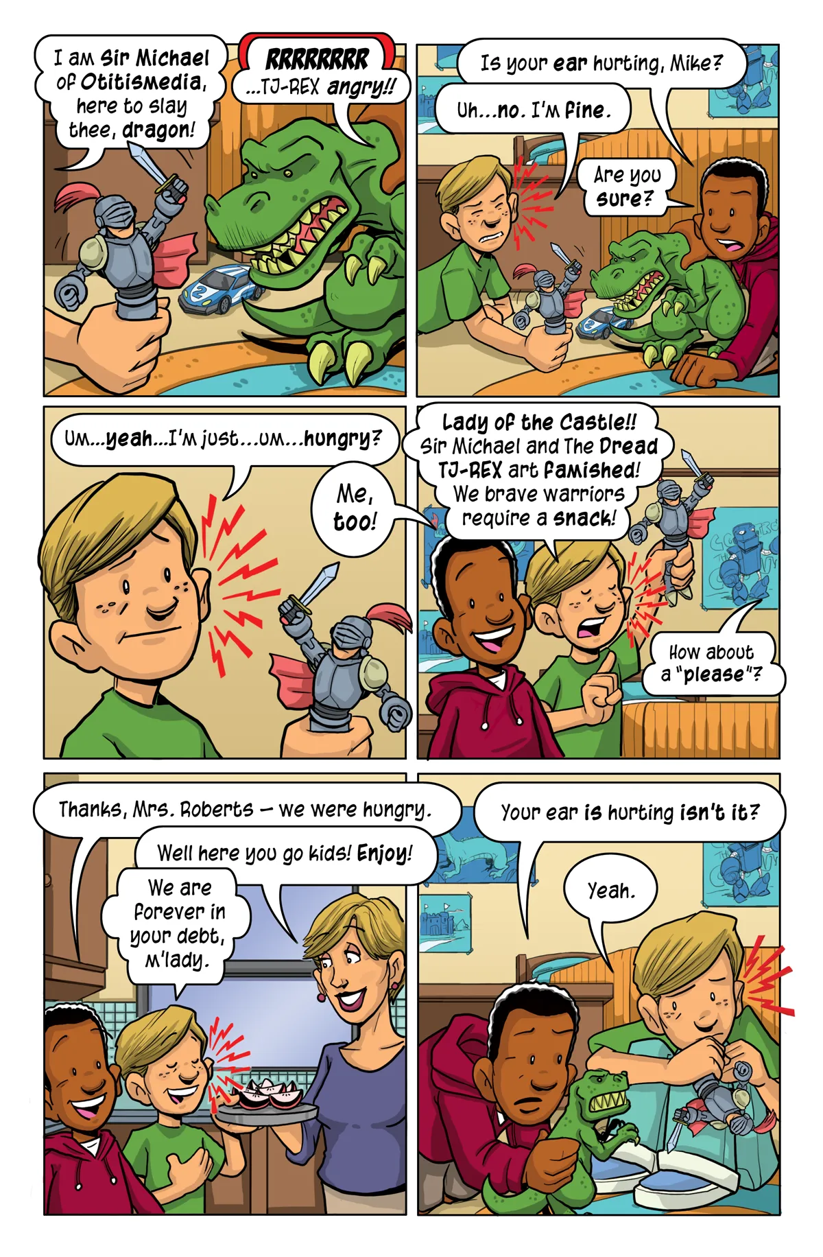 Stoplight Pain Scale Comic Book hero